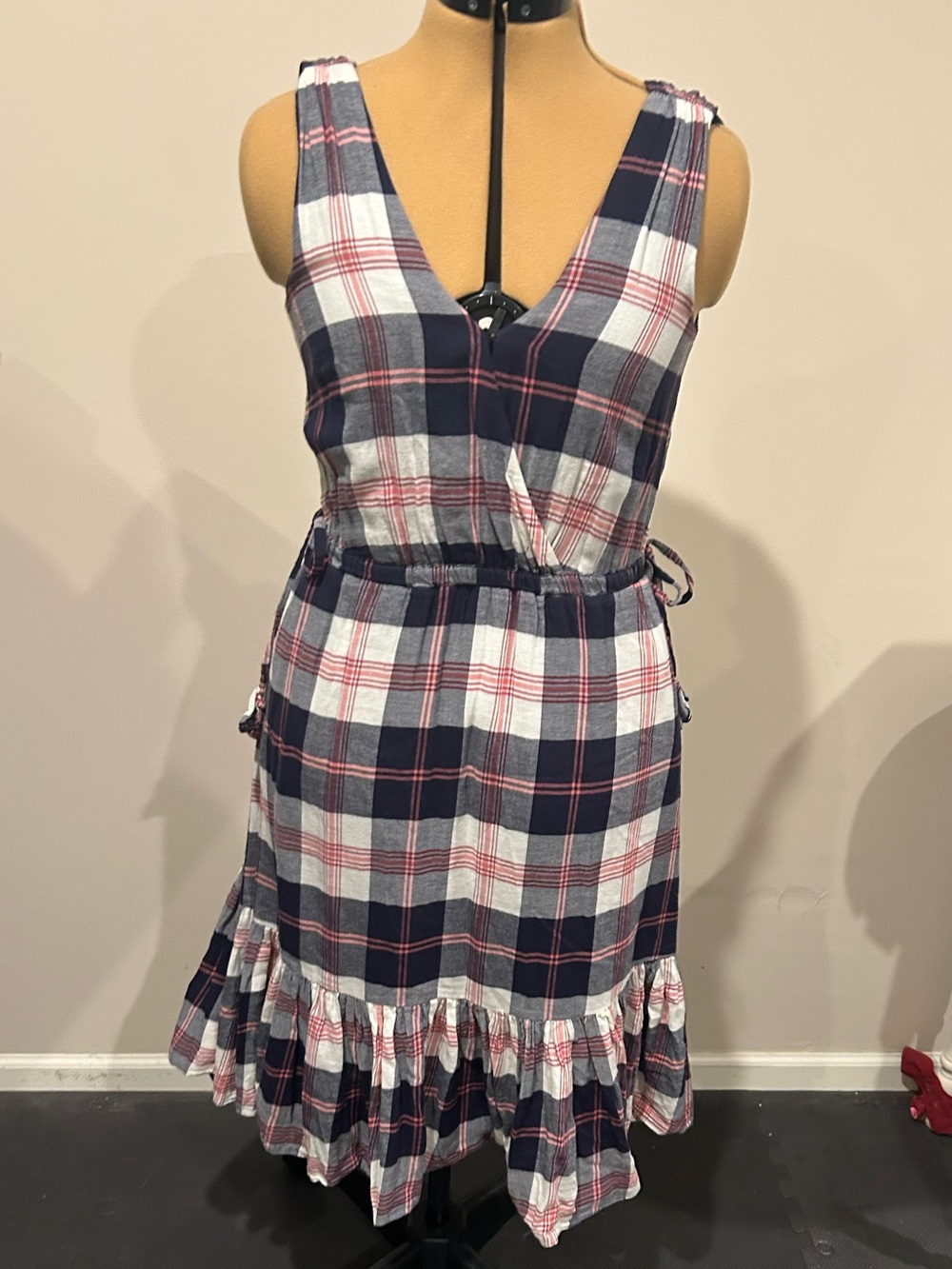 Isabella Sinclair Plaid Midi Dress
